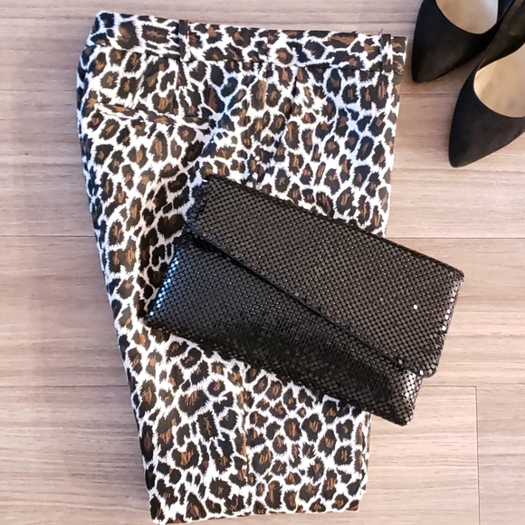 Topshop Animal Print Trousers - Picture 1 of 7